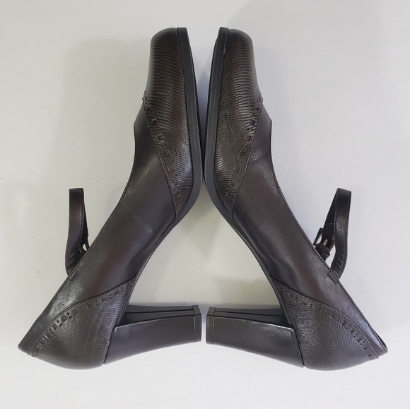 Etienne Aigner 8.5 M Nadine Dark Brown Mary Jane - Picture 3 of 10